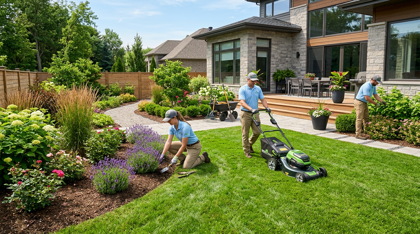 Zena – Gartenbau & Hausmeister Service GmbH Team bei der Arbeit